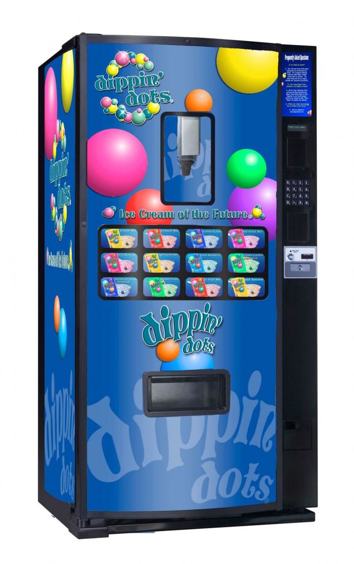 Dippin' Dots Vending Machine  Vending machine design, Vending machine, Dippin  dots